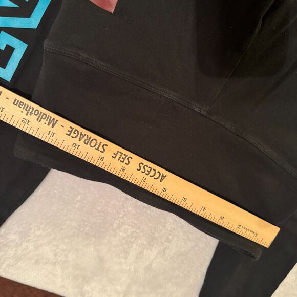 Y2K Victoria's Secret LOVE PINK Yoga Pants S Fold Over Rainbow Spellout leggings - Picture 7 of 8